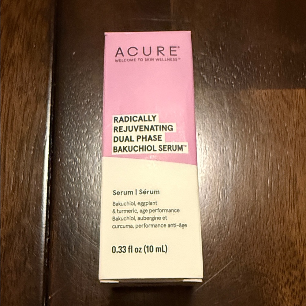 Acure Dual Phase Bakuchiol Serum - Pink and Cream